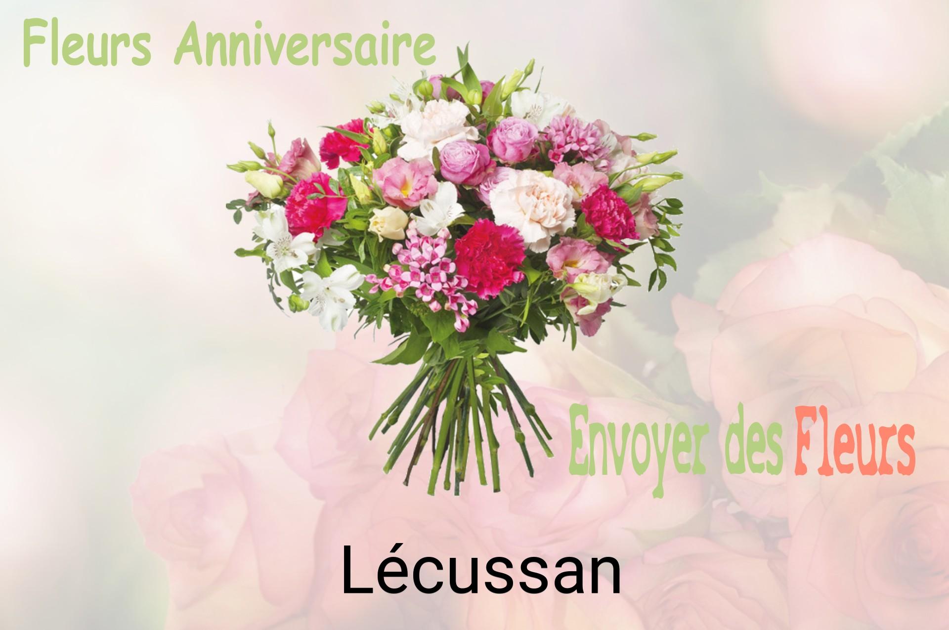 Bouquet de fleurs d’anniversaire livré à Lécussan