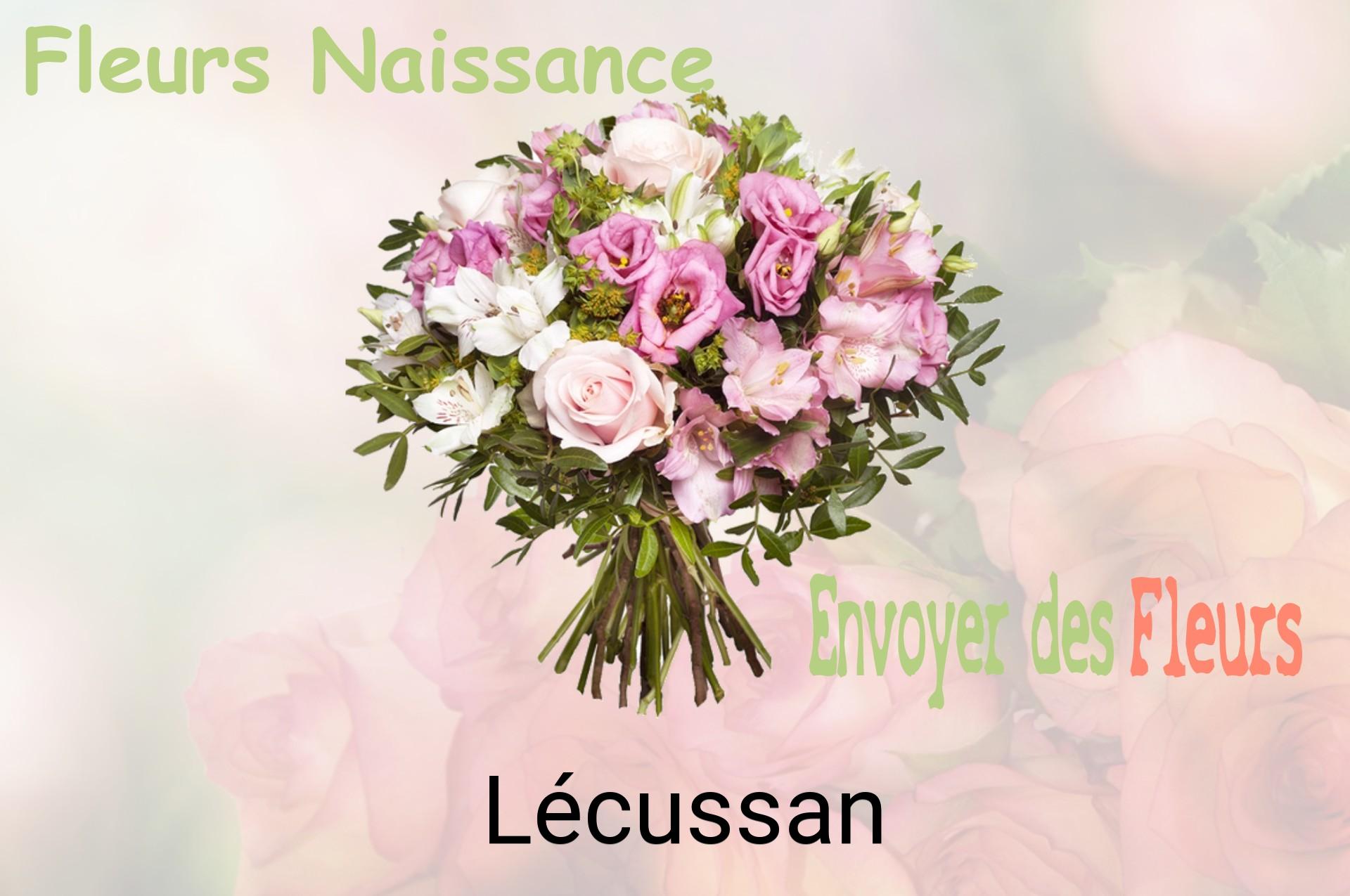 Bouquet de fleurs de naissance livré à Lécussan